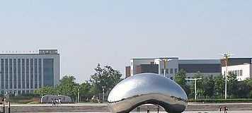 不锈钢水珠广场景观雕塑图片
