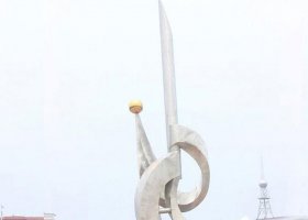 不锈钢海浪城市雕塑