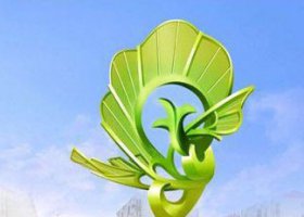 广场绽放不锈钢雕塑