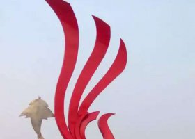 不锈钢城市铁艺凤凰雕塑