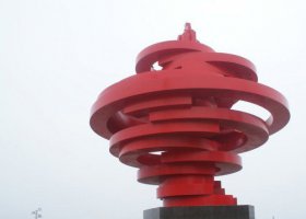 广场不锈钢五月的风景观雕塑