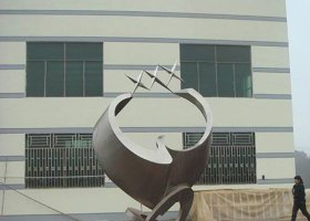 校园不锈钢明日之星雕塑