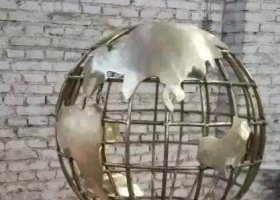 不锈钢地球雕塑