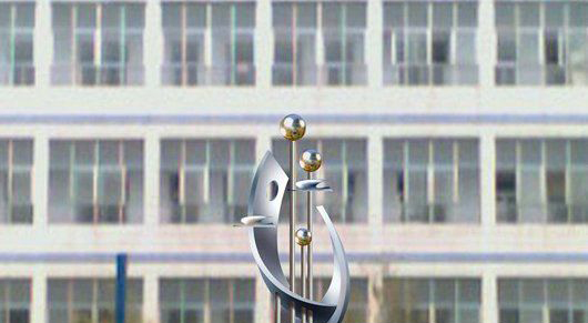 企业硕果不锈钢雕塑图片