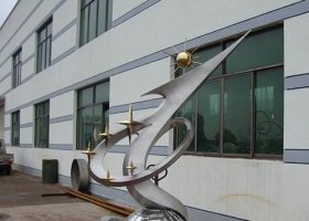 学校不锈钢未来之星雕塑