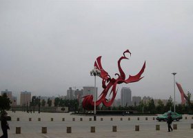 广场不锈钢凤凰展翅雕塑
