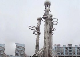广场不锈钢龙柱