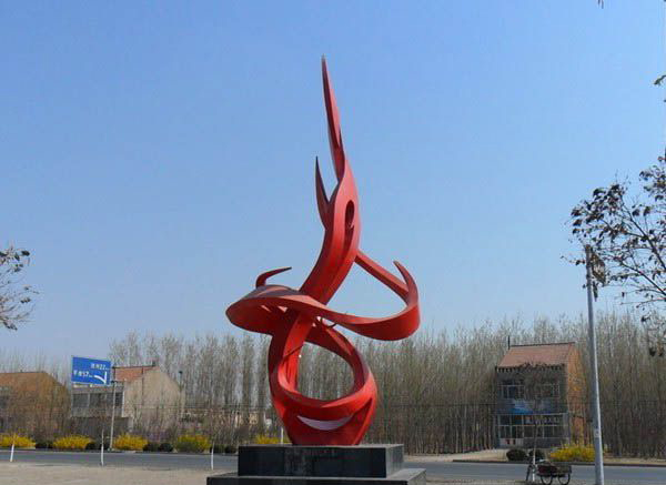 公园不锈钢火苗景观雕塑图片
