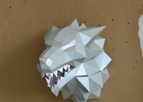不锈钢狼雕塑 