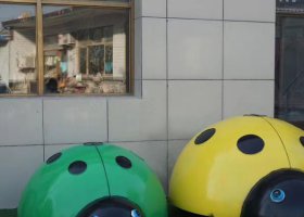 不锈钢七星瓢虫雕塑公园动物雕塑