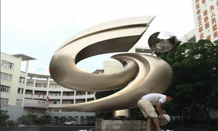 不锈钢翱翔广场景观雕塑图片