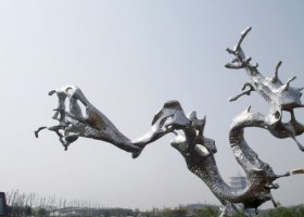 不锈钢水花公园雕塑