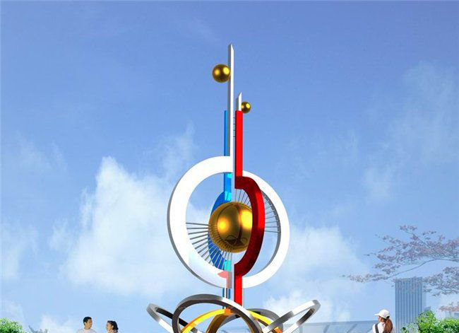 城市不锈钢明珠景观雕塑图片