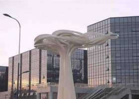 商业街不锈钢祥云标志雕塑