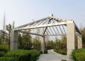 不锈钢凉亭公园景观雕塑