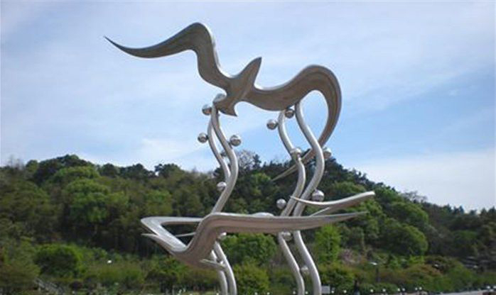 不锈钢海鸥景观雕塑图片