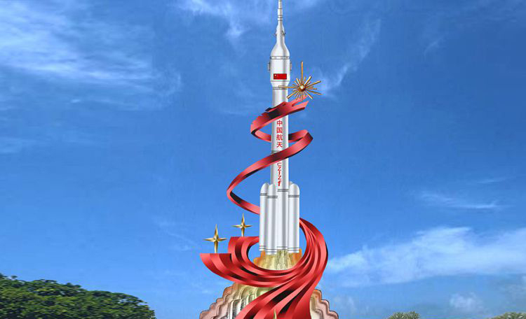不锈钢飞天雕塑广场景观雕塑 图片