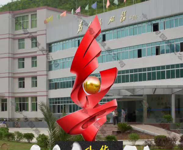不锈钢标志升华雕塑图片