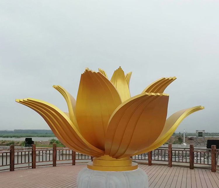 花朵不锈钢雕塑图片