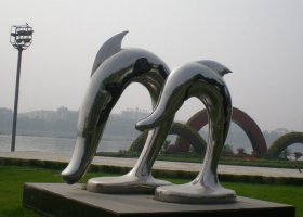不锈钢抽象海豚