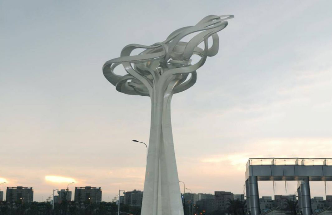 不锈钢标志城市景观雕塑图片