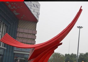 公园不锈钢飞翔景观雕塑