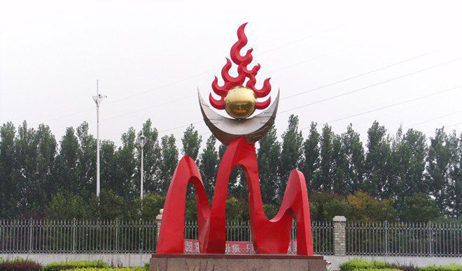 不锈钢抽象光雕塑图片