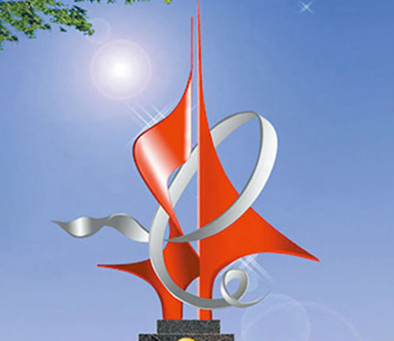 不锈钢雕塑广场景观图片