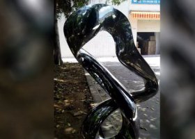 公园不锈钢抽象雕塑