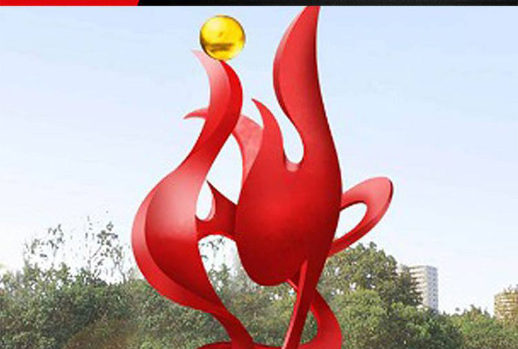 公园不锈钢凤凰景观雕塑图片