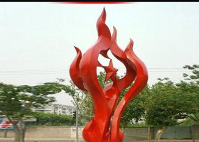 公园不锈钢火炬景观雕塑