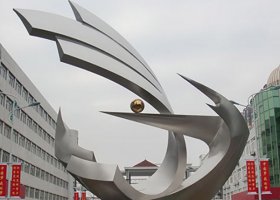 轻舞飞扬不锈钢学校景观雕塑