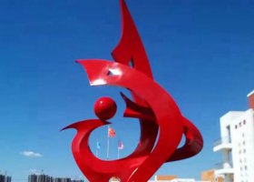 不锈钢球公园景观雕塑