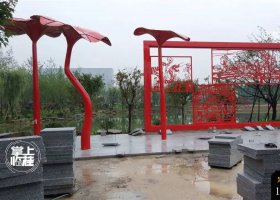 公园不锈钢剪纸雕塑