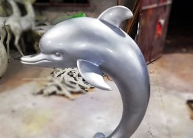 海豚不锈钢雕塑 