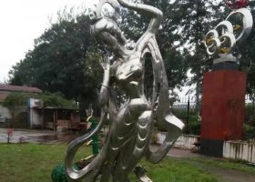 不锈钢古代仙女雕塑