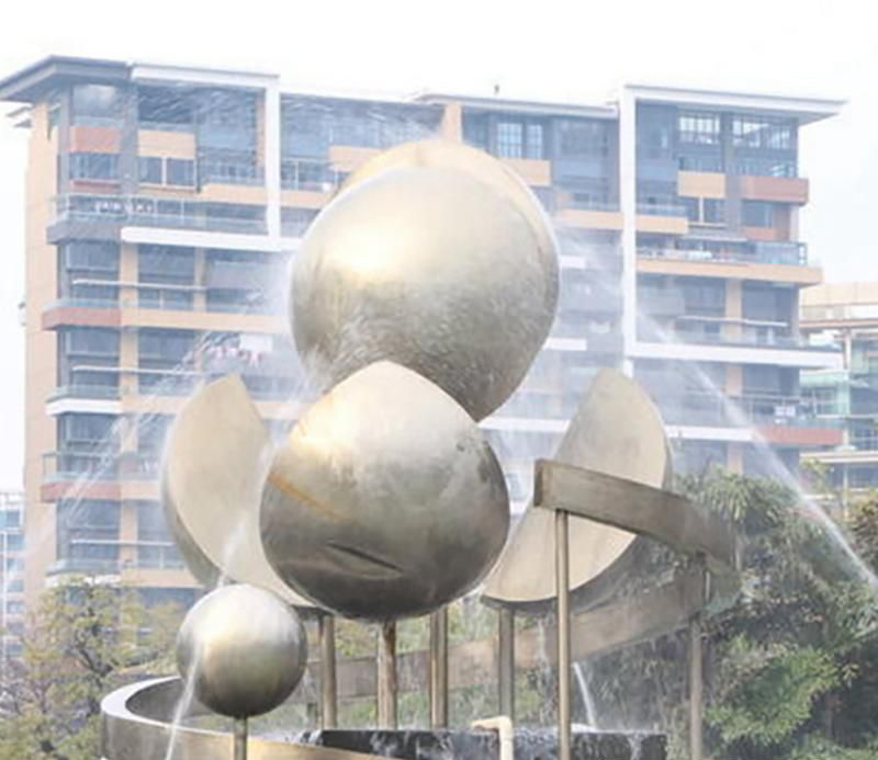 不锈钢喷泉雕塑图片