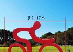 广场不锈钢骑车人物雕塑