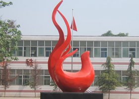 广场同一片蓝天不锈钢景观雕塑