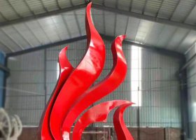 户外不锈钢抽象凤凰雕塑