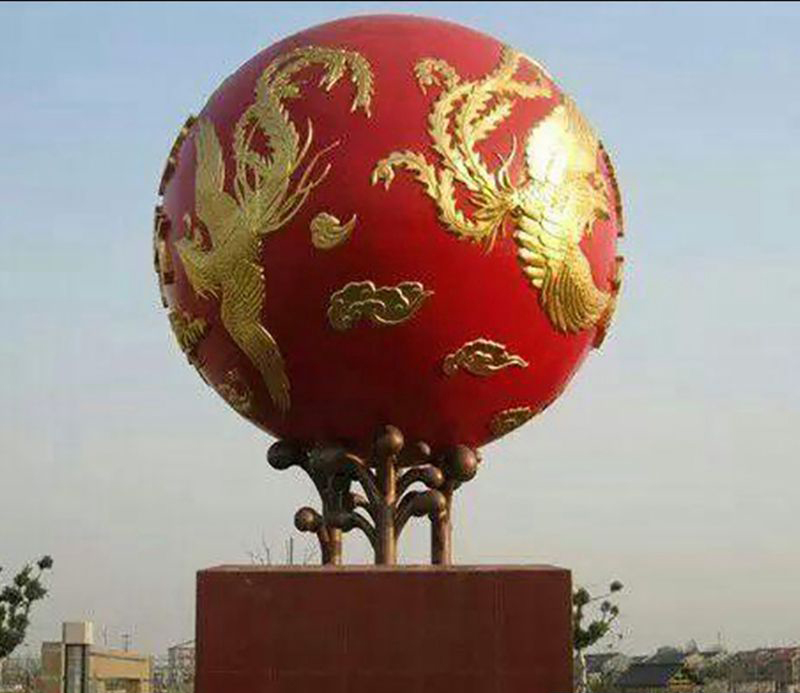 不锈钢呈祥雕塑图片