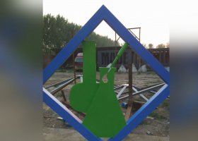 不锈钢相框公园景观雕塑