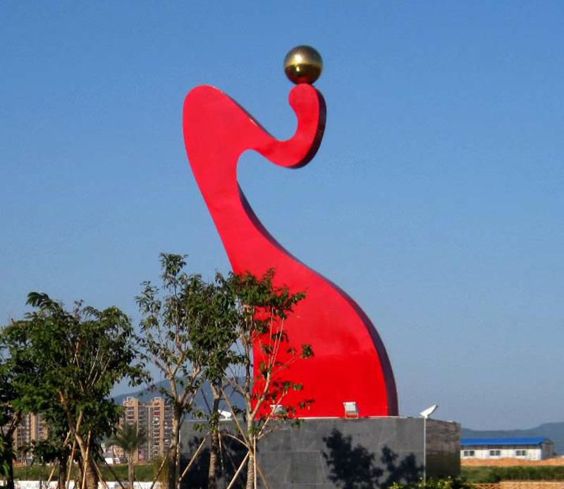 公园彩带不锈钢景观雕塑图片