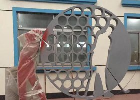 广场不锈钢打高尔夫球雕塑
