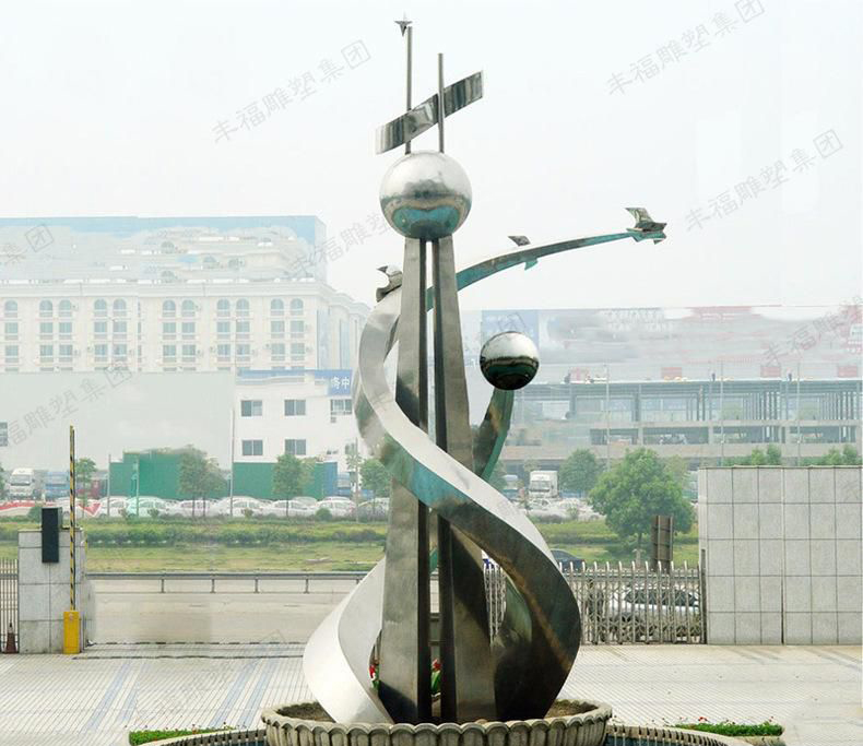 不锈钢广场学校雕塑图片