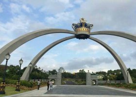 不锈钢皇冠公园景观雕塑