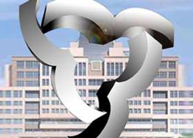 不锈钢梦想校园景观雕塑