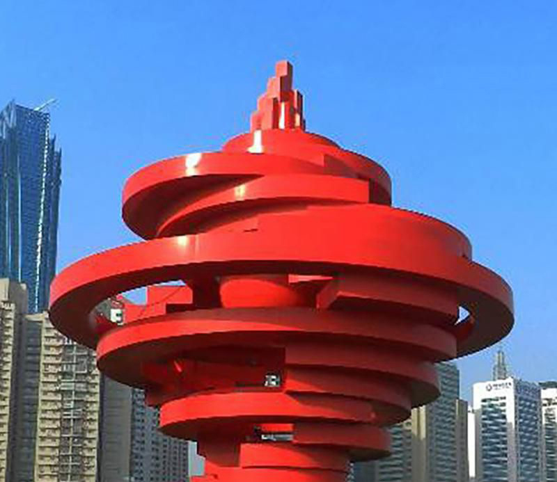 广场不锈钢五月风景观雕塑图片