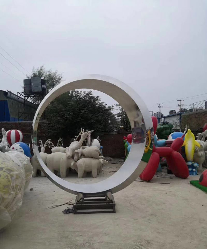 不锈钢酒店室外景观雕塑图片