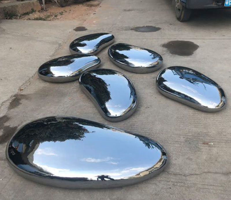 不锈钢水滴公园雕塑图片
